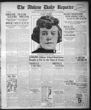 The Abilene Daily Reporter (Abilene, Tex.), Vol. 34, No. 89, Ed. 1 Thursday, March 10, 1921