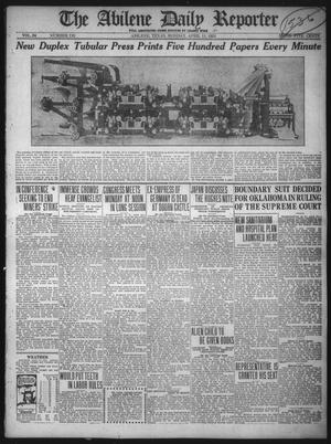 Primary view of object titled 'The Abilene Daily Reporter (Abilene, Tex.), Vol. 34, No. 110, Ed. 1 Monday, April 11, 1921'.