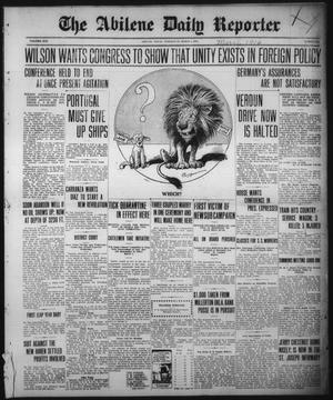 The Abilene Daily Reporter (Abilene, Tex.), Vol. 19, No. 310, Ed. 1 Wednesday, March 1, 1916