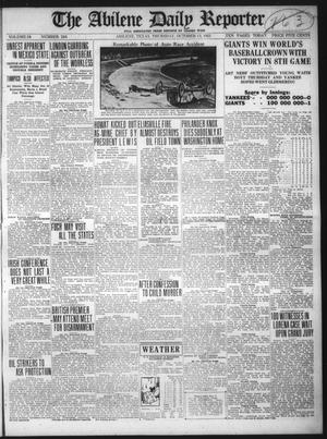The Abilene Daily Reporter (Abilene, Tex.), Vol. 34, No. 244, Ed. 1 Thursday, October 13, 1921