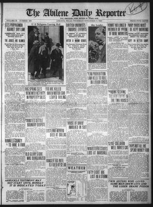 Primary view of object titled 'The Abilene Daily Reporter (Abilene, Tex.), Vol. 34, No. 269, Ed. 1 Thursday, November 17, 1921'.