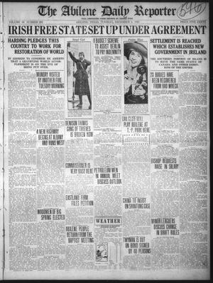 The Abilene Daily Reporter (Abilene, Tex.), Vol. 34, No. 282, Ed. 1 Tuesday, December 6, 1921