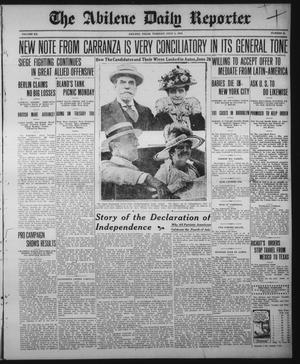 The Abilene Daily Reporter (Abilene, Tex.), Vol. 20, No. 93, Ed. 1 Tuesday, July 4, 1916