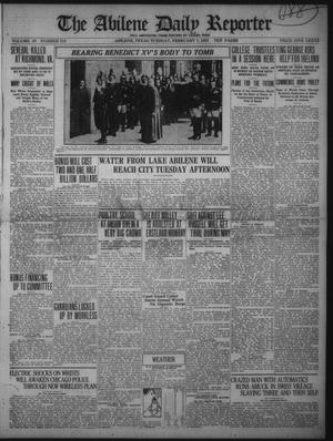 The Abilene Daily Reporter (Abilene, Tex.), Vol. 34, No. 312, Ed. 1 Tuesday, February 7, 1922