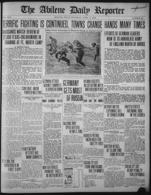 The Abilene Daily Reporter (Abilene, Tex.), Vol. 22, No. 20, Ed. 1 Thursday, April 11, 1918