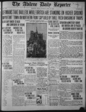 The Abilene Daily Reporter (Abilene, Tex.), Vol. 22, No. 24, Ed. 1 Tuesday, April 16, 1918