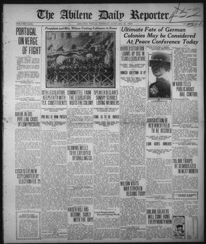 The Abilene Daily Reporter (Abilene, Tex.), Vol. 22, No. 44, Ed. 1 Monday, January 27, 1919