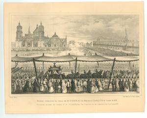 "Engraving of the Funeral of Iturbide"