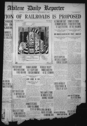 The Abilene Daily Reporter (Abilene, Tex.), Vol. 22, No. 227, Ed. 1 Tuesday, September 2, 1919