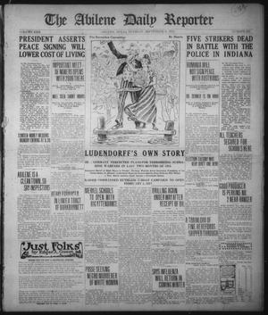 The Abilene Daily Reporter (Abilene, Tex.), Vol. 22, No. 235, Ed. 1 Tuesday, September 9, 1919
