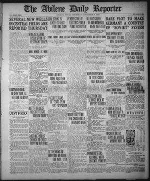 The Abilene Daily Reporter (Abilene, Tex.), Vol. 22, No. 282, Ed. 1 Thursday, November 6, 1919