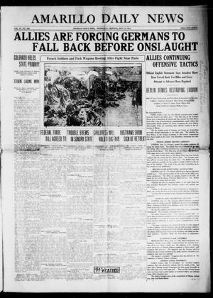Amarillo Daily News (Amarillo, Tex.), Vol. 4, No. 266, Ed. 1 Wednesday, September 9, 1914