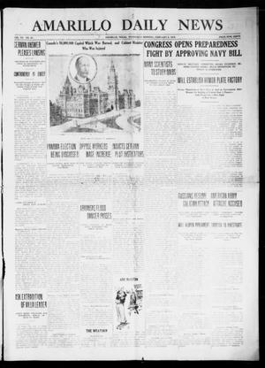 Amarillo Daily News (Amarillo, Tex.), Vol. 7, No. 83, Ed. 1 Wednesday, February 9, 1916