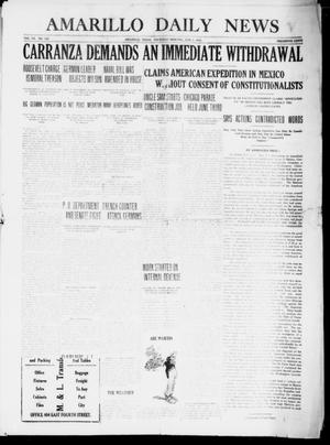 Amarillo Daily News (Amarillo, Tex.), Vol. 7, No. 180, Ed. 1 Thursday, June 1, 1916