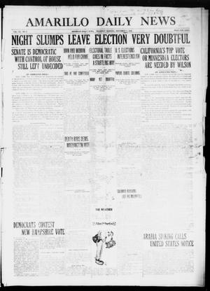 Amarillo Daily News (Amarillo, Tex.), Vol. 7, No. 5, Ed. 1 Thursday, November 9, 1916