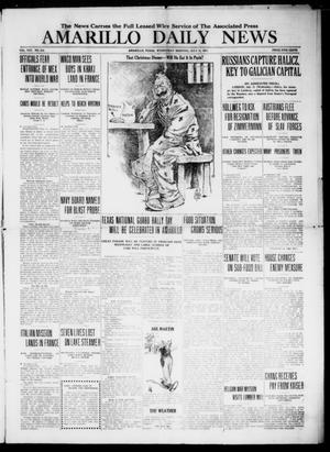 Primary view of object titled 'Amarillo Daily News (Amarillo, Tex.), Vol. 8, No. 214, Ed. 1 Wednesday, July 11, 1917'.