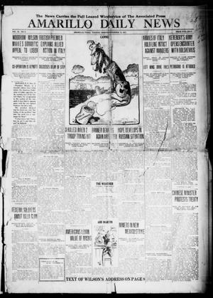 Amarillo Daily News (Amarillo, Tex.), Vol. 9, No. 9, Ed. 1 Tuesday, November 13, 1917