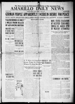 Amarillo Daily News (Amarillo, Tex.), Vol. 9, No. 303, Ed. 1 Tuesday, October 22, 1918