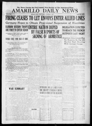 Amarillo Daily News (Amarillo, Tex.), Vol. 10, No. 5, Ed. 1 Friday, November 8, 1918