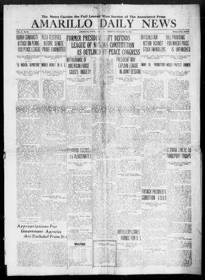 Amarillo Daily News (Amarillo, Tex.), Vol. 10, No. 96, Ed. 1 Saturday, February 22, 1919
