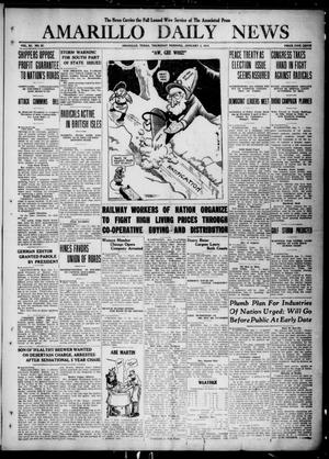 Amarillo Daily News (Amarillo, Tex.), Vol. 11, No. 57, Ed. 1 Thursday, January 8, 1920