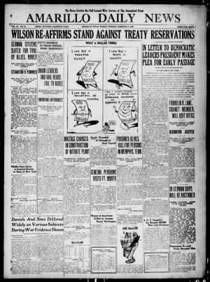 Amarillo Daily News (Amarillo, Tex.), Vol. 11, No. 84, Ed. 1 Sunday, February 8, 1920