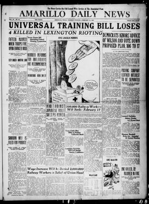 Amarillo Daily News (Amarillo, Tex.), Vol. 11, No. 85, Ed. 1 Tuesday, February 10, 1920