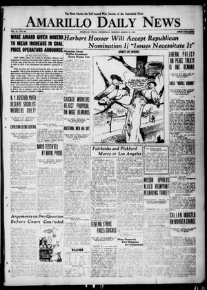 Amarillo Daily News (Amarillo, Tex.), Vol. 11, No. 128, Ed. 1 Wednesday, March 31, 1920