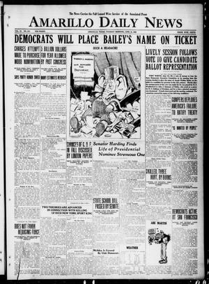 Amarillo Daily News (Amarillo, Tex.), Vol. 11, No. 193, Ed. 1 Tuesday, June 15, 1920