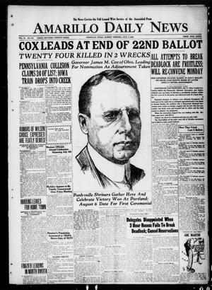 Amarillo Daily News (Amarillo, Tex.), Vol. 11, No. 210, Ed. 1 Sunday, July 4, 1920