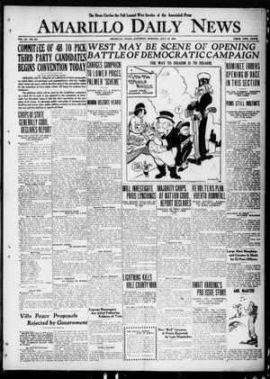 Amarillo Daily News (Amarillo, Tex.), Vol. 11, No. 215, Ed. 1 Saturday, July 10, 1920