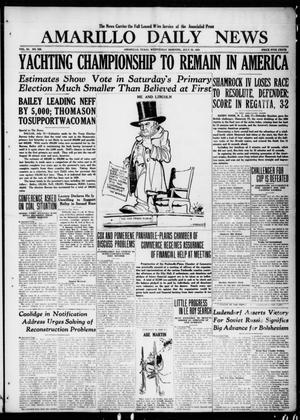 Amarillo Daily News (Amarillo, Tex.), Vol. 11, No. 230, Ed. 1 Wednesday, July 28, 1920
