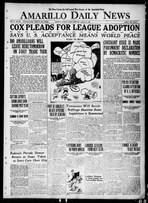 Amarillo Daily News (Amarillo, Tex.), Vol. 11, No. 240, Ed. 1 Sunday, August 8, 1920