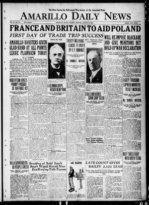 Amarillo Daily News (Amarillo, Tex.), Vol. 11, No. 241, Ed. 1 Tuesday, August 10, 1920