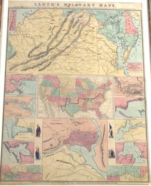 "Lloyd's Military Maps, Showing the Principal Places of Interest, compiled from official data by Egbert L. Viele and Charles Haskins, Military and Civil Engineers.  Published under the auspices of the American Geographical and Statistical Society."