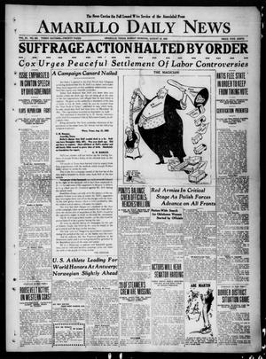 Amarillo Daily News (Amarillo, Tex.), Vol. 11, No. 252, Ed. 1 Sunday, August 22, 1920