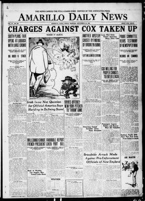 Amarillo Daily News (Amarillo, Tex.), Vol. 11, No. 280, Ed. 1 Friday, September 24, 1920