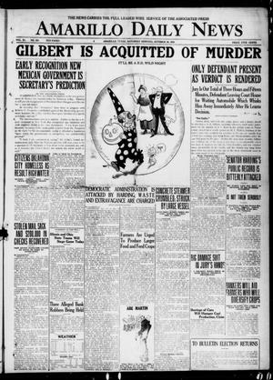 Amarillo Daily News (Amarillo, Tex.), Vol. 11, No. 310, Ed. 1 Saturday, October 30, 1920