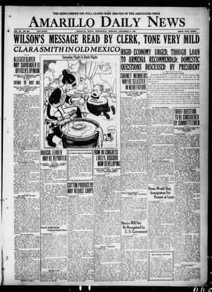 Amarillo Daily News (Amarillo, Tex.), Vol. 11, No. 343, Ed. 1 Wednesday, December 8, 1920