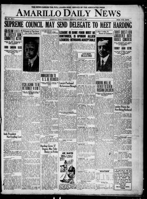 Amarillo Daily News (Amarillo, Tex.), Vol. 12, No. 3, Ed. 1 Thursday, January 6, 1921