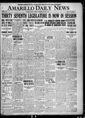 Amarillo Daily News (Amarillo, Tex.), Vol. 12, No. 8, Ed. 1 Wednesday, January 12, 1921