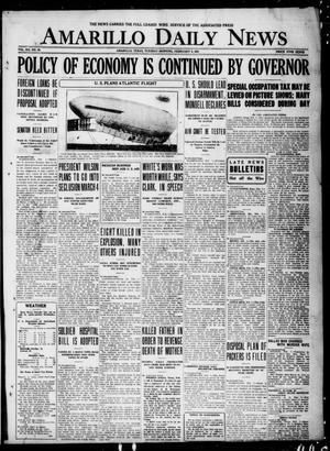 Amarillo Daily News (Amarillo, Tex.), Vol. 12, No. 30, Ed. 1 Tuesday, February 8, 1921