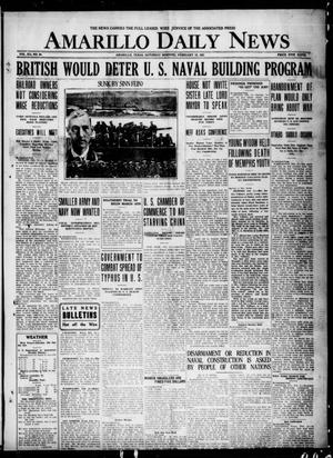 Amarillo Daily News (Amarillo, Tex.), Vol. 12, No. 34, Ed. 1 Saturday, February 12, 1921