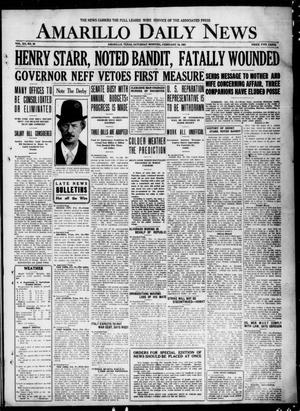 Amarillo Daily News (Amarillo, Tex.), Vol. 12, No. 39, Ed. 1 Saturday, February 19, 1921