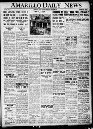 Amarillo Daily News (Amarillo, Tex.), Vol. 12, No. 71, Ed. 1 Tuesday, March 29, 1921