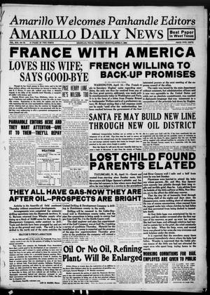 Amarillo Daily News (Amarillo, Tex.), Vol. 13, No. 85, Ed. 1 Friday, April 15, 1921