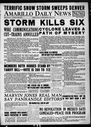 Amarillo Daily News (Amarillo, Tex.), Vol. 14, No. 86, Ed. 1 Saturday, April 16, 1921