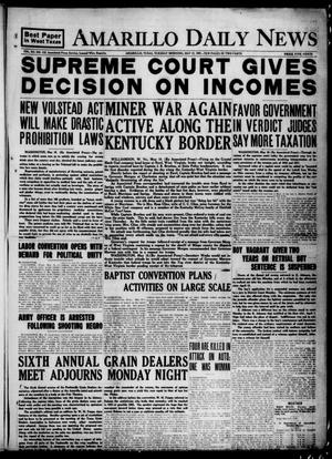 Amarillo Daily News (Amarillo, Tex.), Vol. 12, No. 112, Ed. 1 Tuesday, May 17, 1921