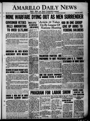 Amarillo Daily News (Amarillo, Tex.), Vol. 12, No. 208, Ed. 1 Sunday, September 4, 1921