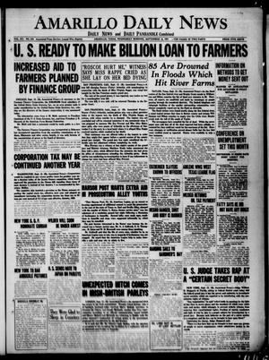 Amarillo Daily News (Amarillo, Tex.), Vol. 12, No. 216, Ed. 1 Wednesday, September 14, 1921